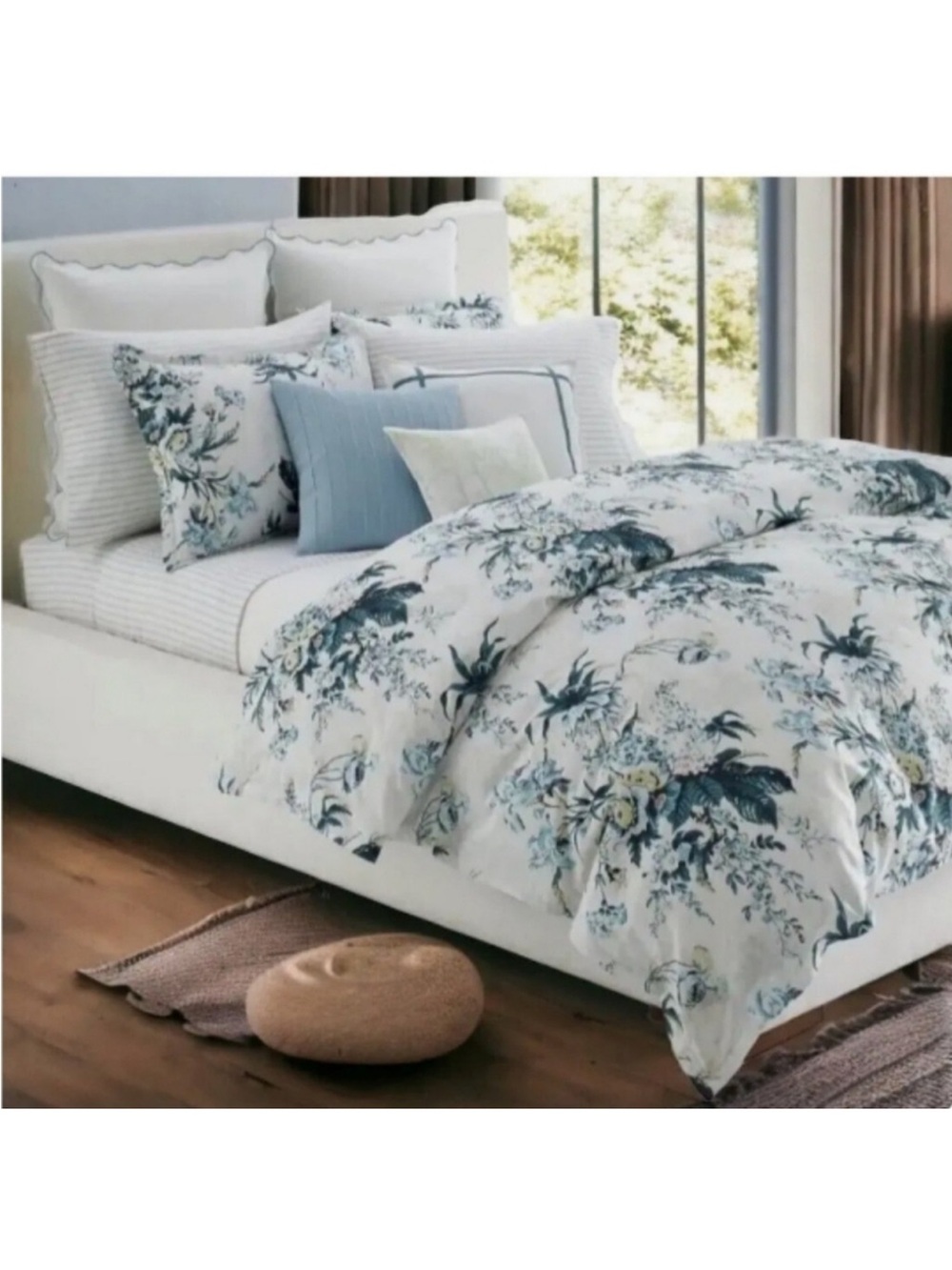 Lauren Ralph Lauren Eden Botanical Full Queen Duvet Cover Set 3 Piece Cotton NEW